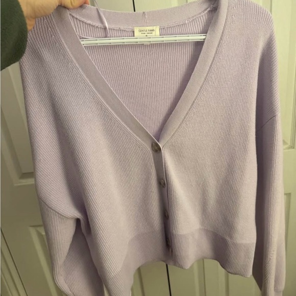 Gentle Fawn Sweaters - Gentle Fawn Light Purple Women's Cardigan
